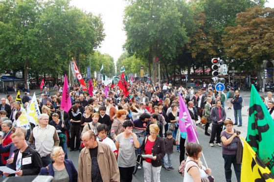 Une partie du cortège de SUD/SOLIDAIRES